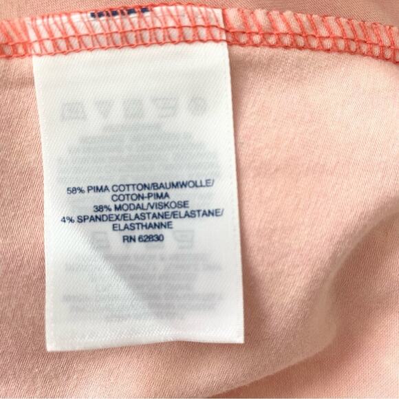 Lands' End Surplice Midi Sleeveless Dress - Coral/White Medium (10/12) - Picture 8 of 8